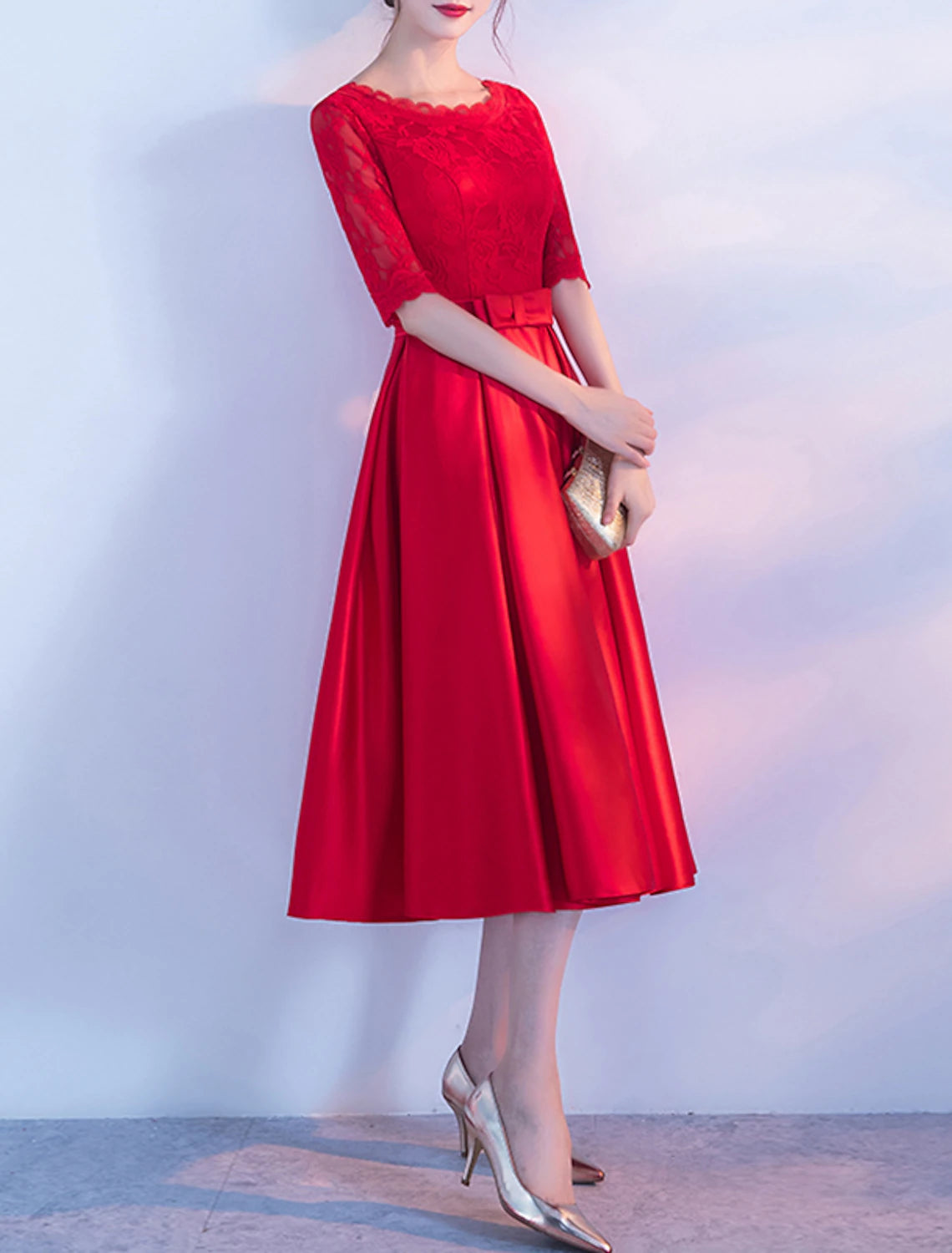 A-Line Cocktail Dresses Elegant Dress Party Wear Cocktail Party Tea Le