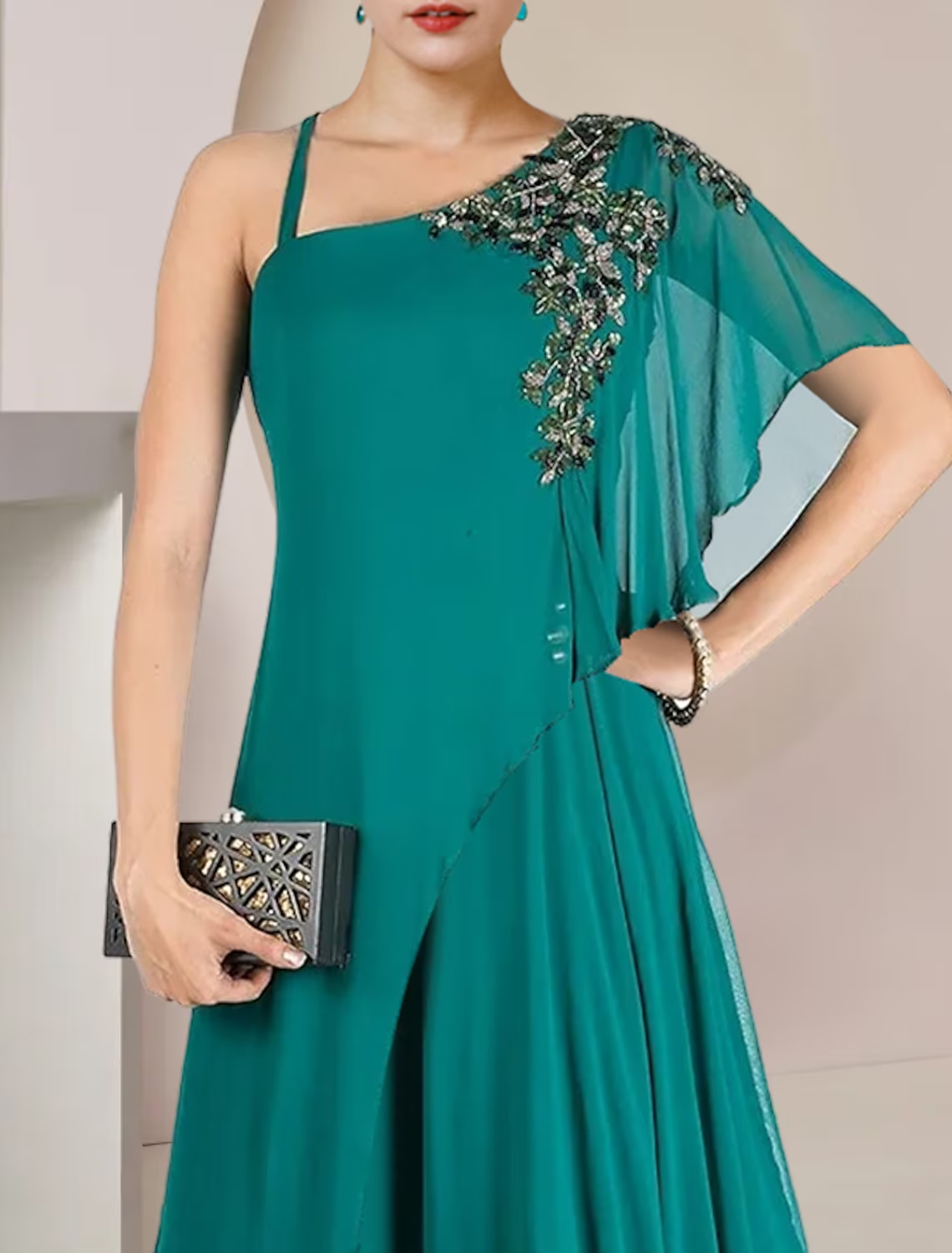 A-Line Mother of the Bride Dress Formal Wedding Guest Elegant One Shou