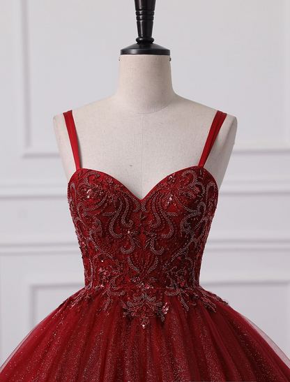 Ball Gown Prom Dresses Princess Dress Graduation Floor Length Sleevele