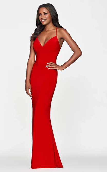 Sweetheart neckline sleeveless corset floor length evening dress