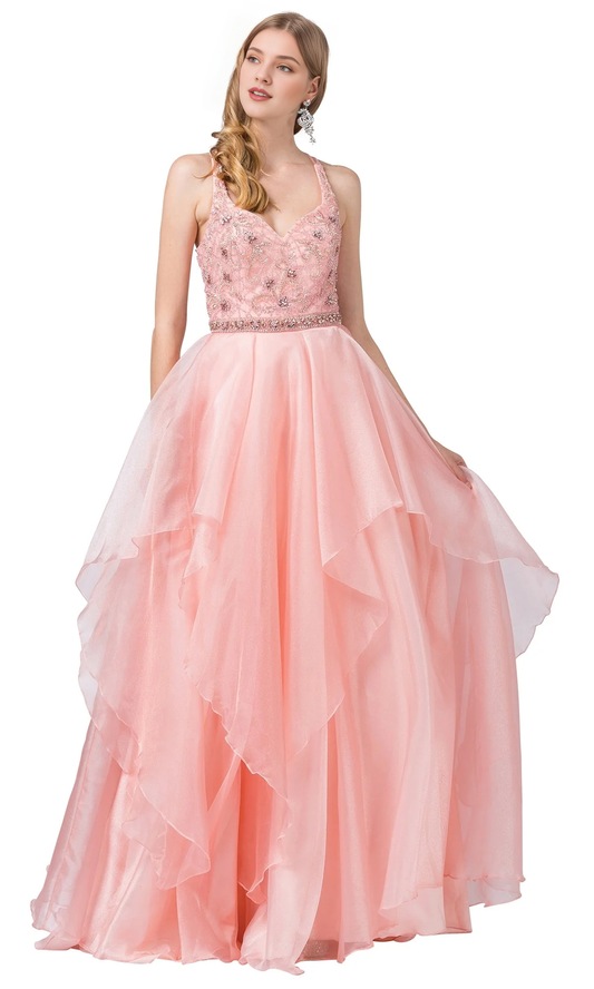 Sleeveless Sweetheart Corset backless and floor length Prom Dress