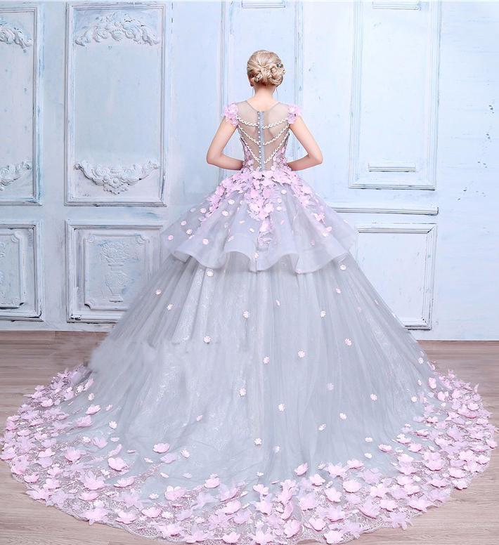 Empire Sleeveless Bridesmaid Gown with Bowknot Moss
