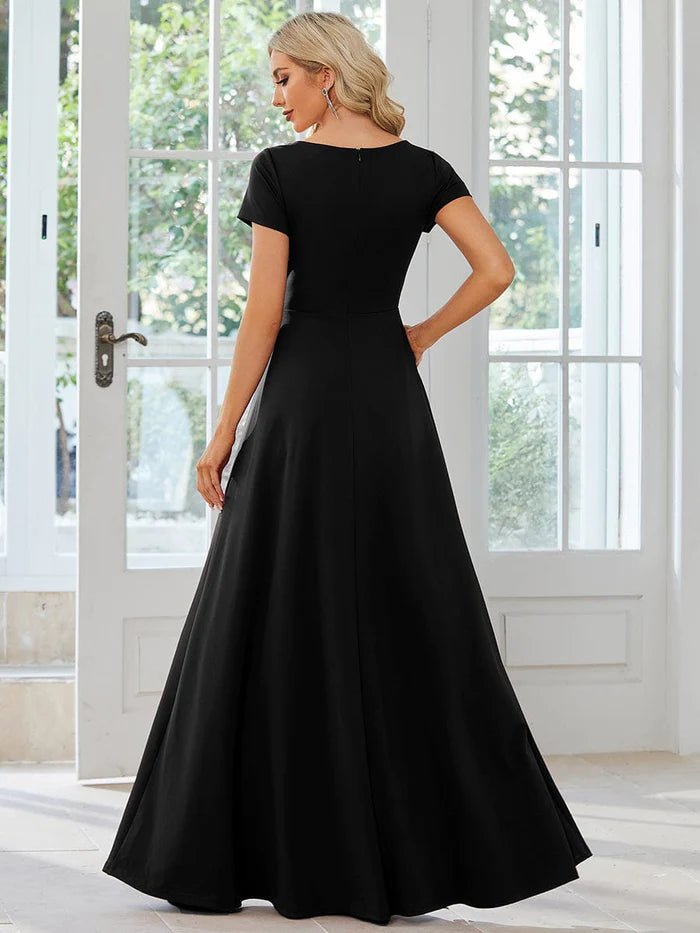 Simple Pleated Empire Waist A-Line Bridesmaid Dress – LD Dress