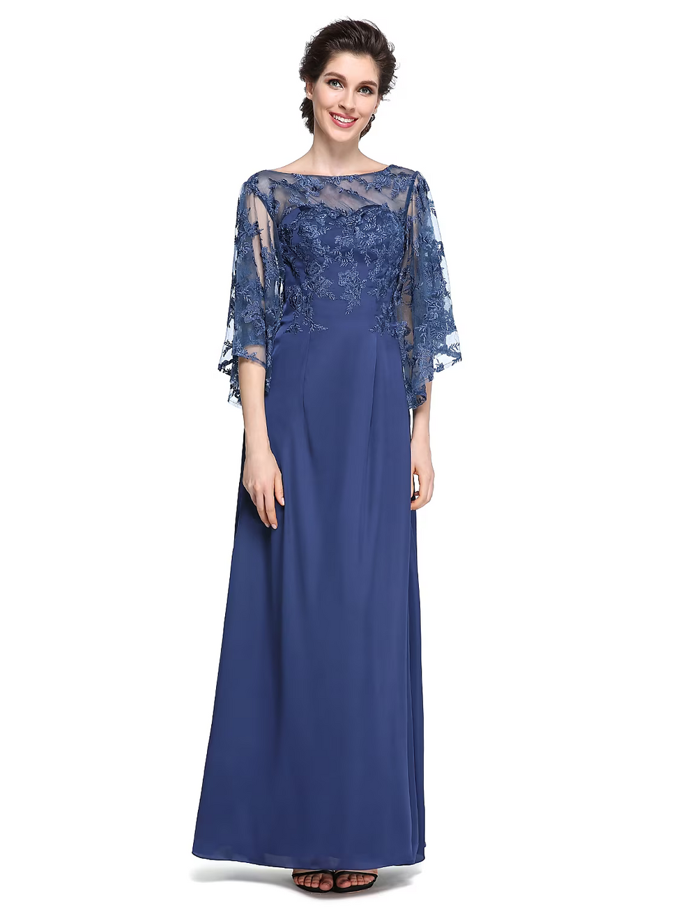 Classy Column Ankle Length Chiffon Mother of the  Groom Dress with Crystal