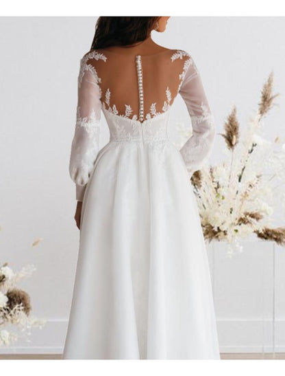 Reception Simple Wedding Dresses Wedding Dresses A-Line Sweetheart Camisole Spaghetti Strap Tea Length Satin Bridal Gowns With Solid Color